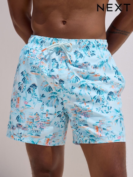 Hawaïen blanc - Printed Swim Shorts (AT2301) | €25