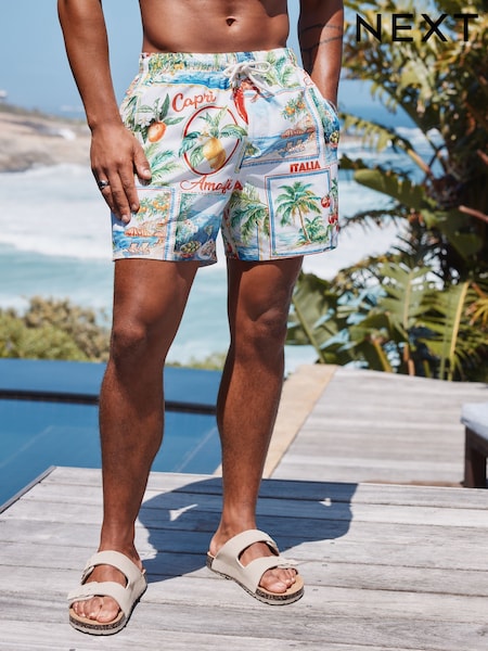 Amalfi - Printed Swim Shorts (AT2308) | €25