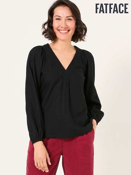 FatFace Channon Black Blouse (AT2393) | R$ 455 - R$ 475