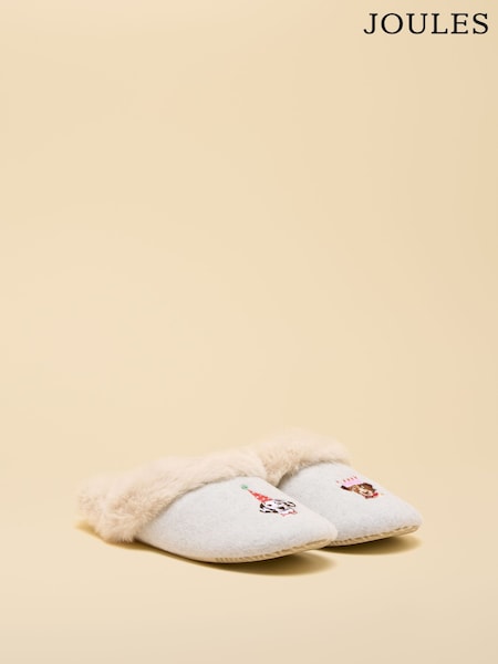 Joules Slippet Luxe Grey Artwork Slipper (AT2412) | €35