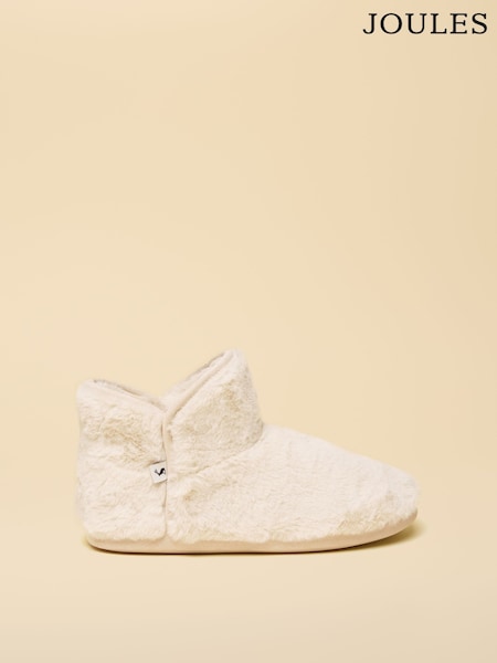 Joules Cabin Luxe Cream Slipper Boot (AT2416) | €35.95