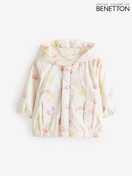 Benetton Baby Cream Printed Raincoat (AT2440) | $51