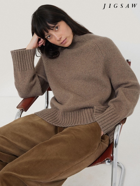 Braun - Jigsaw Snowdon Pullover aus einer Wollmischung (AT2546) | 118 €