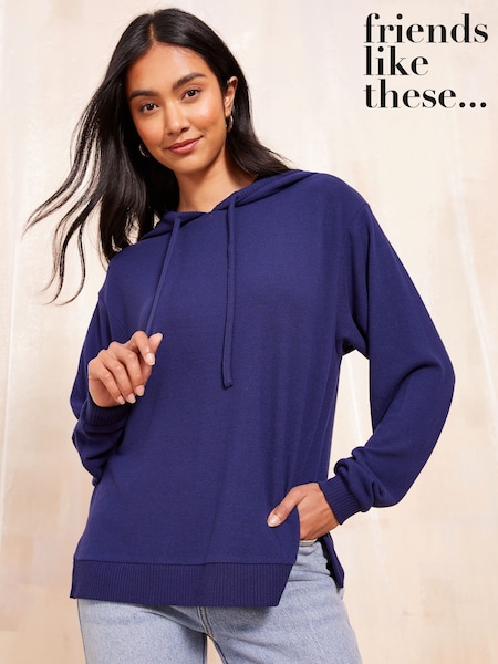Friends Like These Navy Long Sleeve Cosy Hoodie (AT2567) | €22