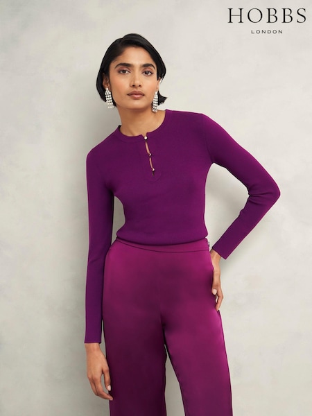 Hobbs Purple Hayden Jumper (AT2634) | AED402