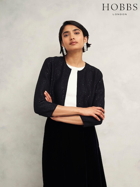 Hobbs Elin Sequin Cardigan (AT2636) | ‏498‏₪