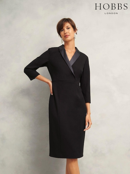 Hobbs Black Alexis Dress (AT2647) | 836 QAR