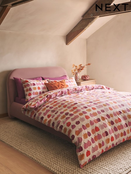 Multi Orange Pumpkin Duvet Cover and Pillowcase Set (AT2727) | € 23 - € 47