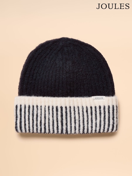 Joules Wanderer Navy Beanie Hat (AT2754) | 49 QAR
