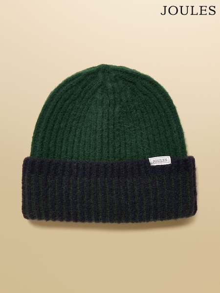 Joules Wanderer Green Beanie Hat (AT2756) | 49 QAR