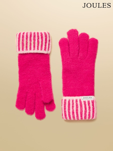Joules Wanderer Bright Pink Gloves (AT2787) | 49 QAR