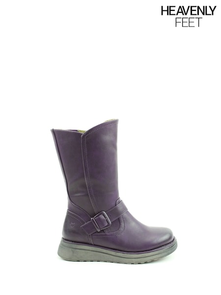 Purple - Heavenly Feet Bella Mid Boots