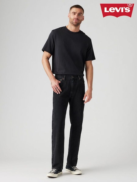 Levi's® Black 100% Cotton Relaxed 555 Straight Jeans (AT2900) | €100