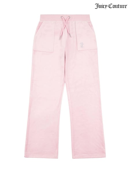 Juicy Couture Light Pink Mini Girls Diamante Wide Leg Joggers (AT3003) | R$ 690 - R$ 830