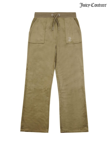 Juicy Couture Green Mini Girls Diamante Wide Leg Joggers (AT3004) | LEI 521 - LEI 626