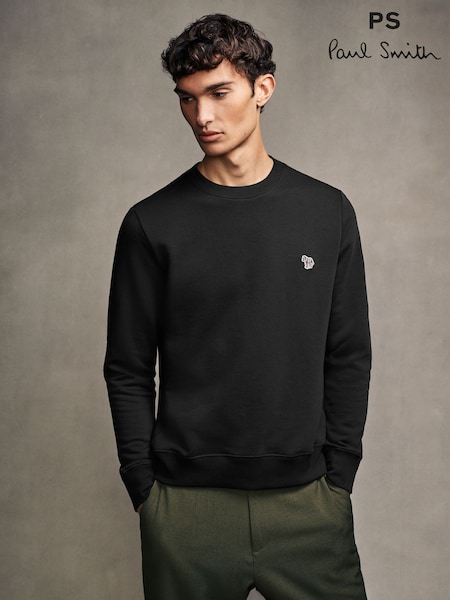 PS Paul Smith Quarter Zip Zebra Print Logo Sweatshirt (AT3111) | AED670