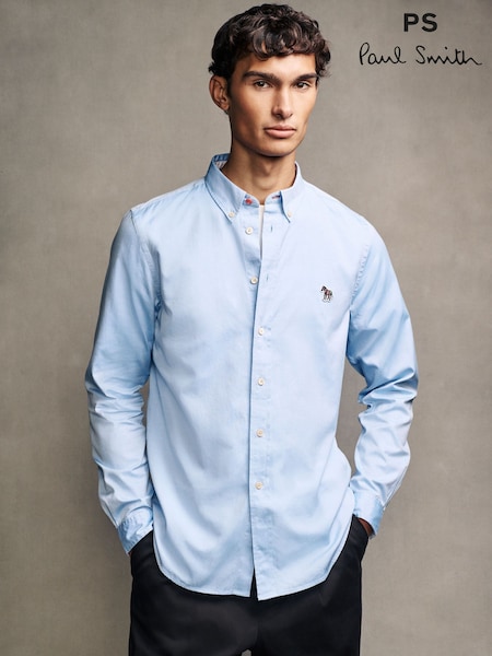 PS Paul Smith Zebra Print Logo Oxford Shirt (AT3121) | €179