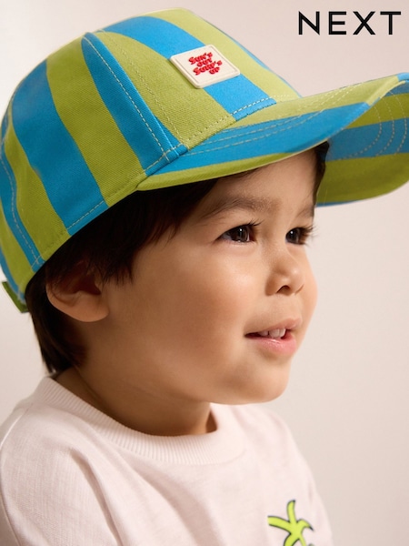 Green Stripe Baseball Cap Hat (3mths-10yrs) (AT3161) | $10 - $13