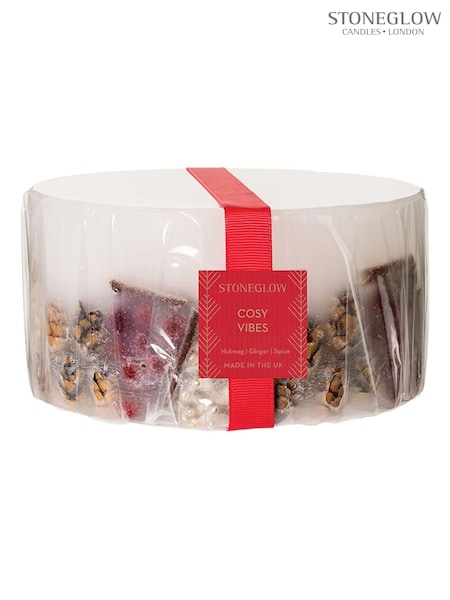 Stoneglow Cosy Vibes 3 Wick Botanical Pillar Scented Candle (AT3189) | NGN 115,300