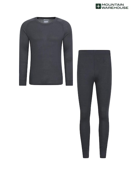رمادي - Mountain Warehouse Talus Mens Thermal Top & Joggers Set (AT3490) | ‏230 ر.س.‏