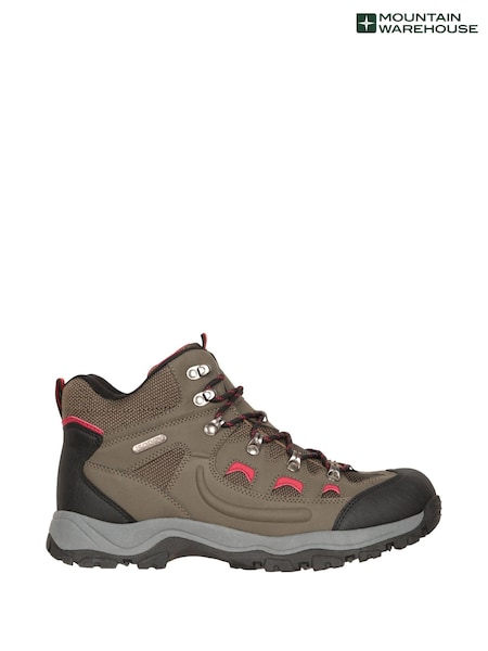 بني - Mountain Warehouse Adventurer Mens Waterproof Walking Boots (AT3493) | ‏326 د.إ.‏