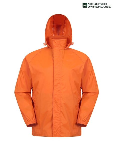 כתום - Mountain Warehouse Pakka Mens Waterproof Jacket (AT3508) | ‏161‏₪