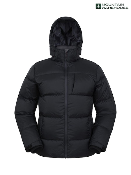 Mountain Warehouse Black Frost II Mens Extreme Water Resistant Down Jacket (AT3525) | €224