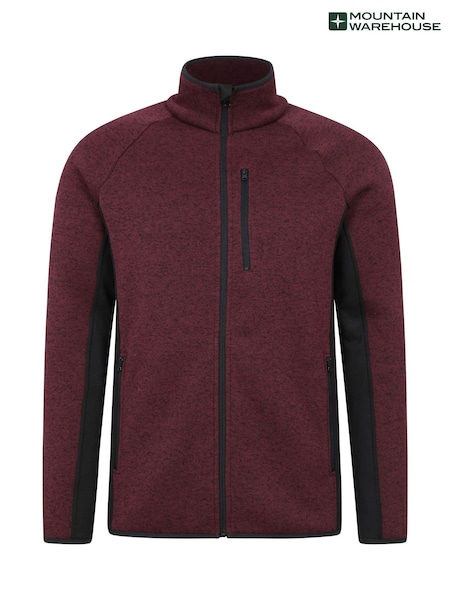 Пурпурный - Mountain Warehouse Mens Treston Full-Zip Fleece Jacket (AT3532) | €64