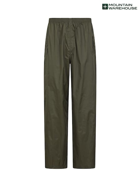 Mountain Warehouse Green Mens Pakka Waterproof Overtrousers (AT3536) | €34