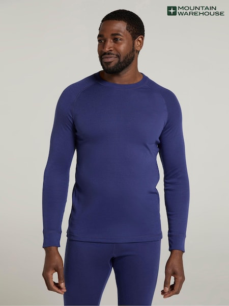 Mountain Warehouse Blue Talus Mens Round Neck Thermal Top (AT3539) | AED116