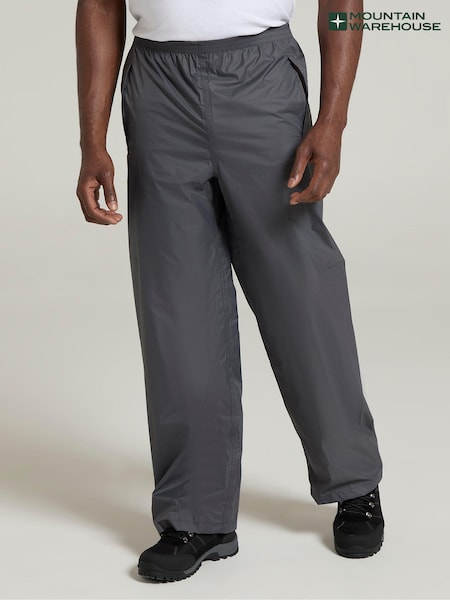 Mountain Warehouse Grey Mens Pakka Waterproof Overtrousers (AT3543) | €37