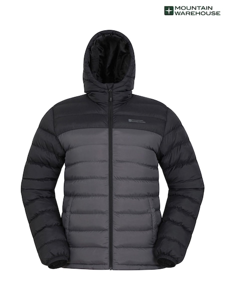 Mountain Warehouse Grey Mens Seasons II Water Resistant Padded Jacket (AT3565) | R$ 630