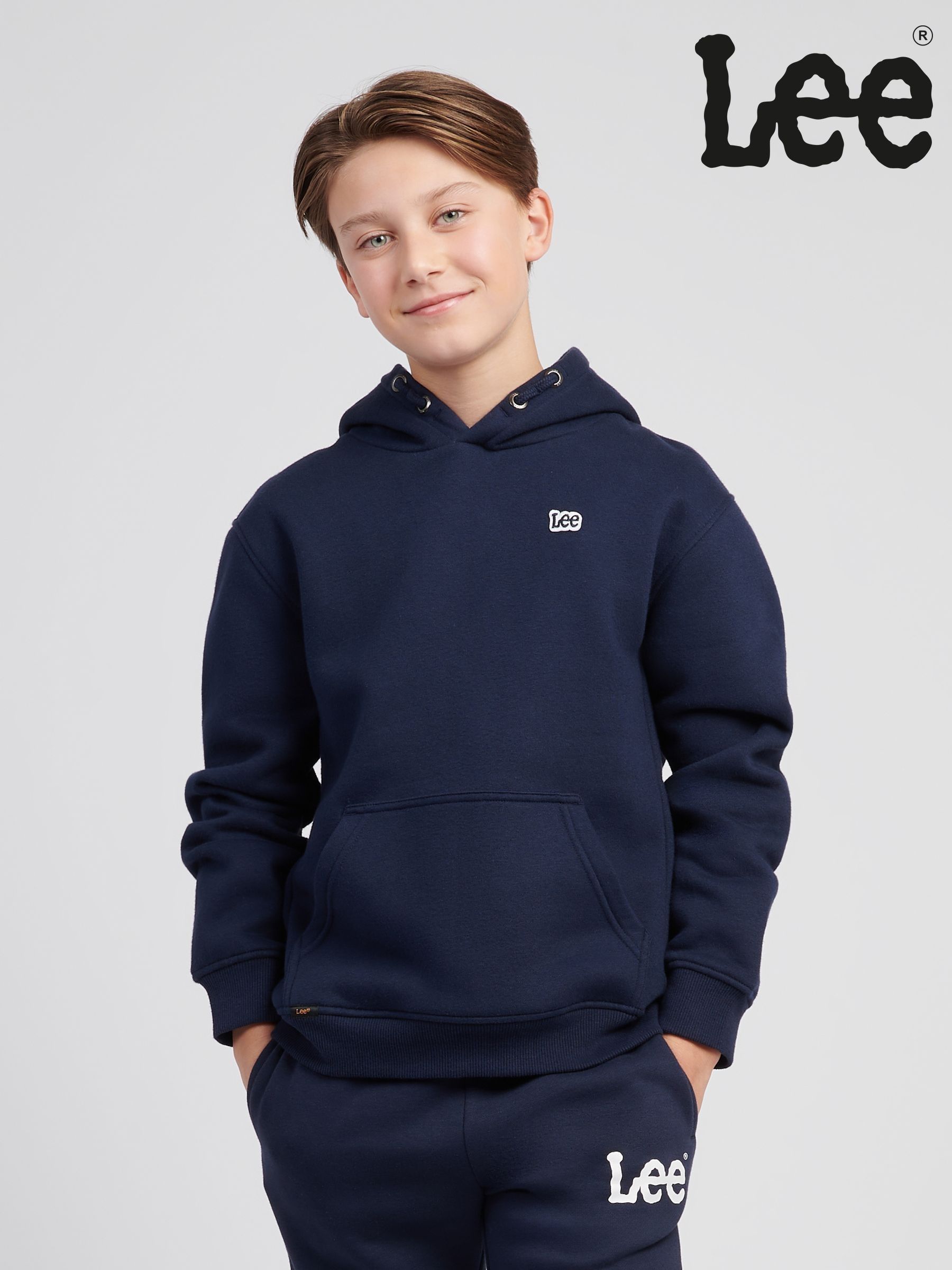 Lee Blue Cuffed Long Sleeve Hoodies | Next Qatar
