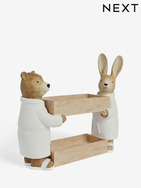 Natural Bertie Bear and Rosie Rabbit Storage Caddy (AT3621) | €134