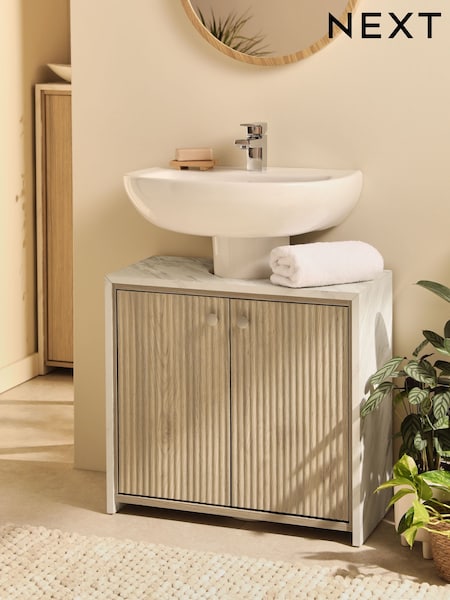 Natural Rib Kendrick Under Sink Storage Cabinet Unit (AT3629) | €183