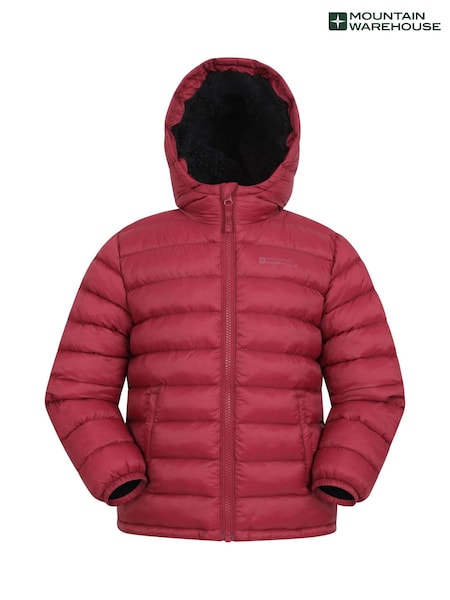 Naranja - Mountain Warehouse Kids Seasons Water Resistant Faux Fur Lined Padded Jacket (AT3632) | 57 €