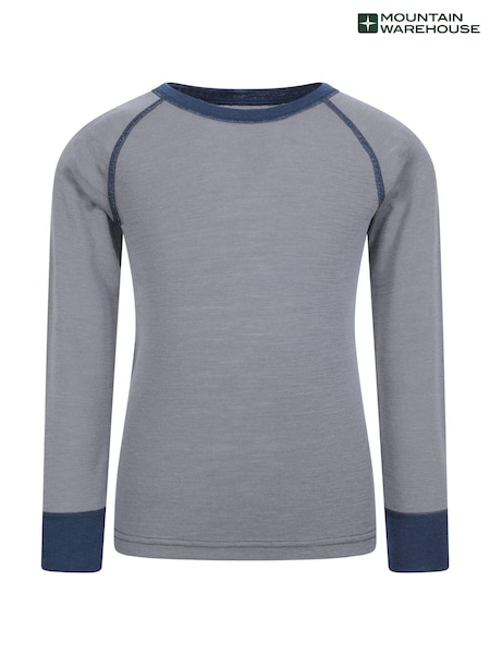 Mountain Warehouse Grey Merino II Kids Round Neck Thermal Top (AT3635) | AED128