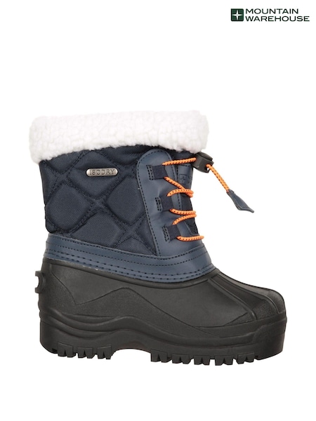 Mountain Warehouse Blue Arctic Junior Waterproof Fleece Lined Adaptive Snow Boots (AT3639) | AED233