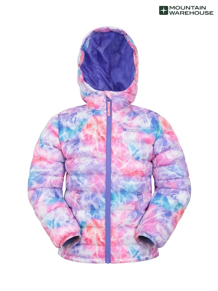 Rosa claro - Mountain Warehouse Seasons Kids Printed Water-Resistant Padded Jacket (AT3641) | 45 €