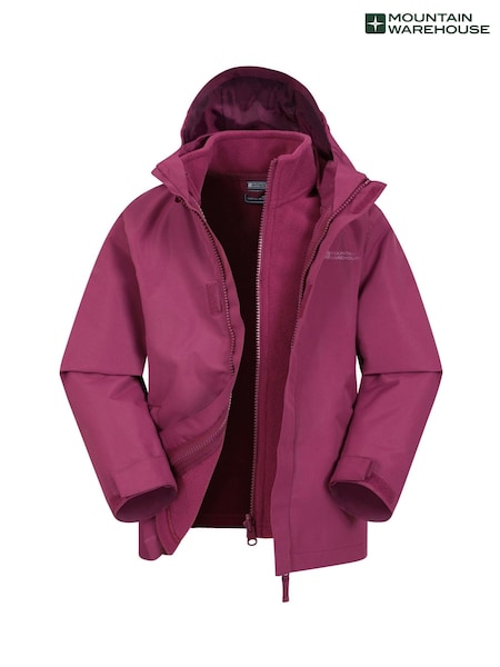 Violetti - Mountain Warehouse Fell Kids 3 In 1 vettähylkivä Takki (AT3649) | €63