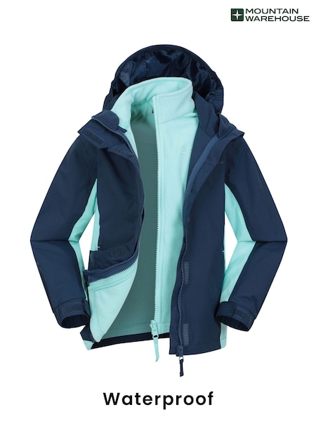 Mountain Warehouse Blue Lightning 3-in-1 Kids Waterproof Jacket (AT3676) | AED280