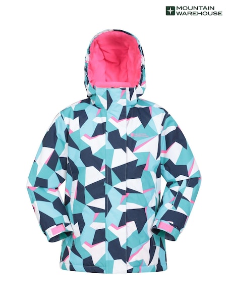Mountain Warehouse Blue Kids Snowdrop Printed Ski Jacket (AT3686) | AED140