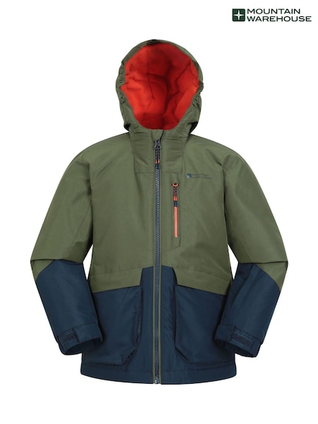 Verde - Jachetă de schi rezistentă la apă Mountain Warehouse Cosmos Kids (AT3699) | 312 LEI