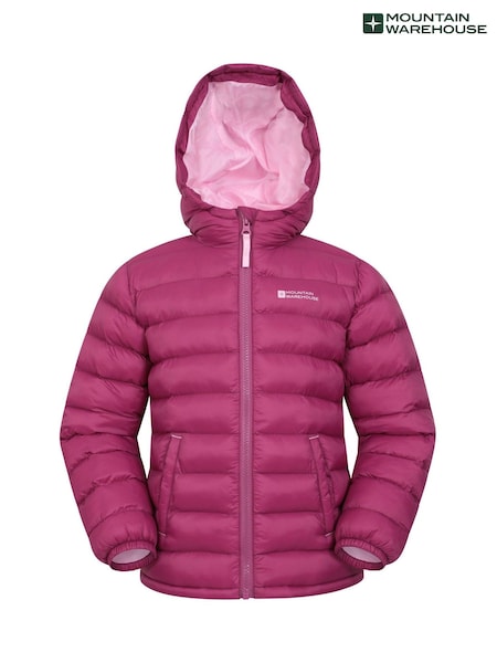 Mountain Warehouse Aqua Pink Seasons II Kids Water-Resistant Padded Jacket (AT3704) | AED186