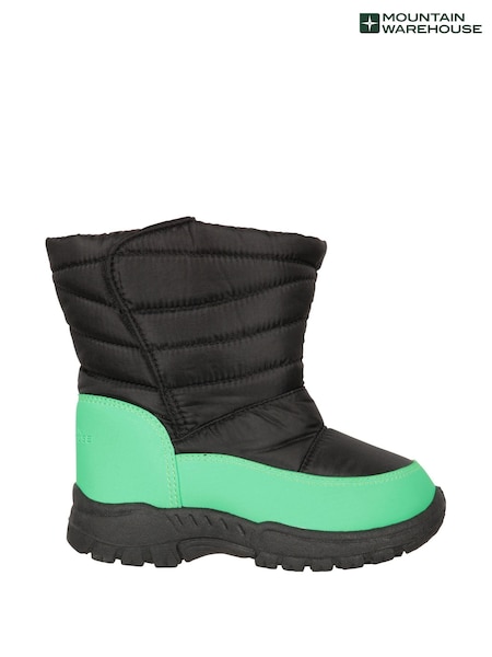 Mountain Warehouse Green Caribou Toddler Sherpa Lined Adaptive Snow Boots (AT3706) | kr400