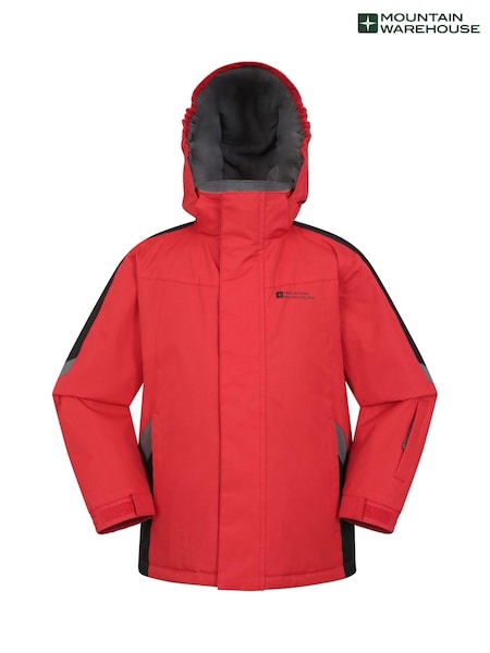 Mountain Warehouse Red Kids Raptor Fleece Lined Snow Jacket (AT3725) | €64