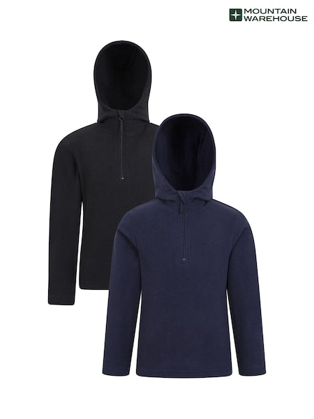Azul - Mountain Warehouse Kids Camber Fleece Hoodies 2 Pack (AT3727) | 31 €
