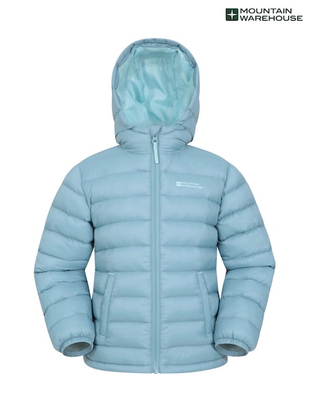 Mountain Warehouse Aqua Blue Seasons II Kids Water-Resistant Padded Jacket (AT3741) | €45