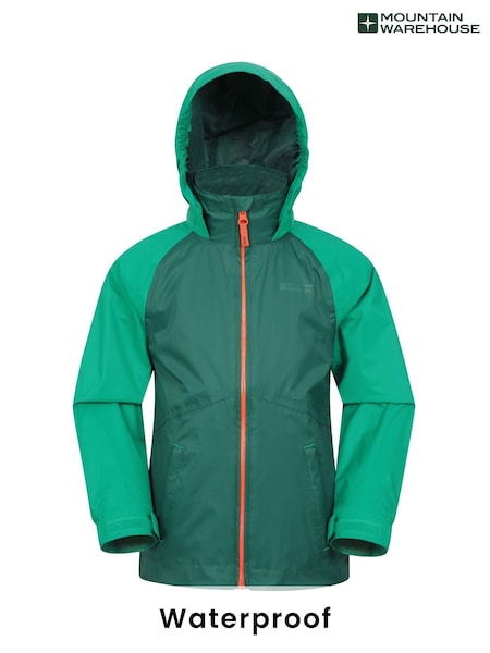 Mountain Warehouse Green Torrent II Kids Waterproof Jacket (AT3774) | R$ 255