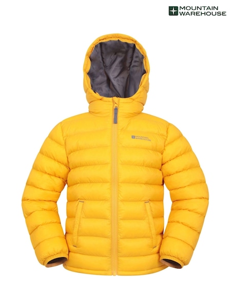 Mountain Warehouse Light Yellow Seasons II Kids Water-Resistant Padded Jacket (AT3779) | ₪161
